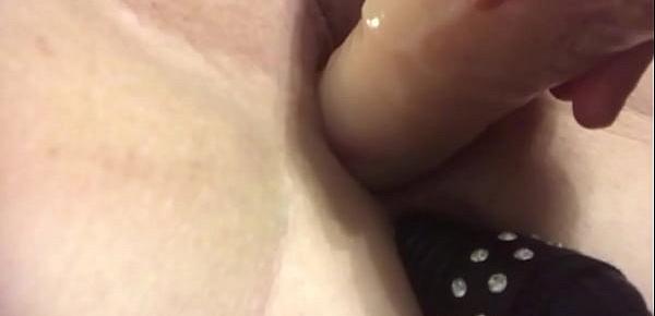  Bored Slut Wife fucks ass and pussy with toys